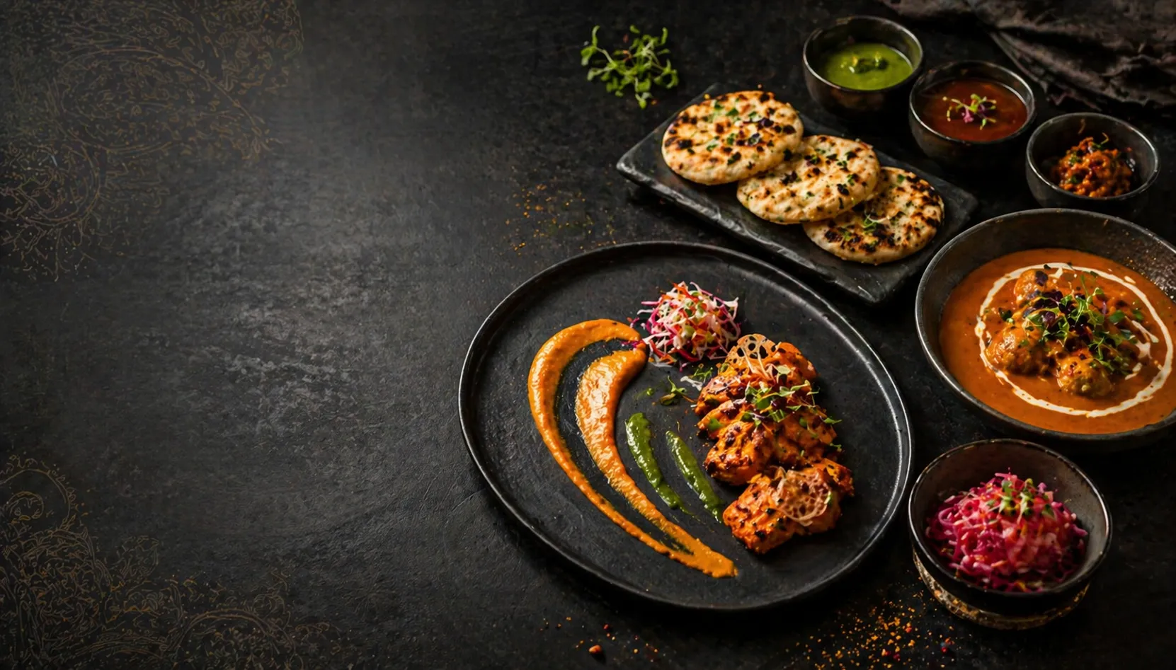 Feast of India — authentic Indian restaurant interior in SE Calgary, AB